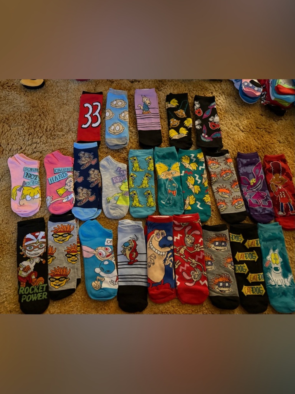 Nickelodeon cartoon ankle socks assorted brand new